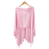 Edgartown Poncho, Bermuda Pink