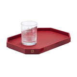 Octogone Tray, Red