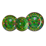 Firenze Melamine Dinner Plate, Green
