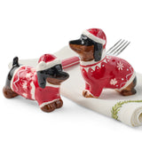 Christmas Dachshund Salt & Pepper Shakers