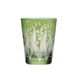 Lily of the Valley Single Old-Fashioned Glass, Khaki Green