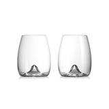Elegance Stemless Wine Glasses, Set of 2