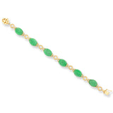 Apple Green Jade Link Bracelet