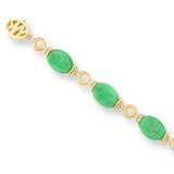 Apple Green Jade Link Bracelet