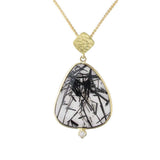 Barbara Heinrich Tourmalated Quartz Pendant Necklace