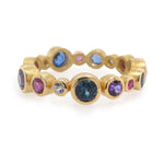 Barbara Heinrich Multi-Color Sapphire Circle Ring