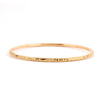 Estate Gold Moroccan Carved Bangle #2