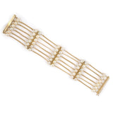 Estate Six-Row Pearl Four-Section Bracelet #1