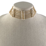 Six-Row Pearl Four-Section Bracelet #2