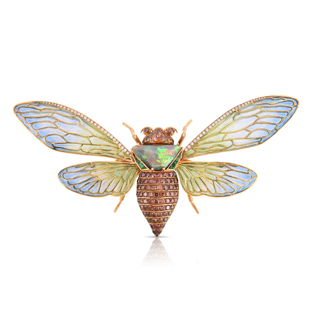 Cicada Opal Cicada Brooch