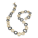 Sarah Graham Pebble Diamond Double Link Necklace