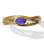 Barbara Heinrich Tanzanite & Diamond Three Ribbon Cuff