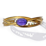 Barbara Heinrich Tanzanite & Diamond Three Ribbon Cuff