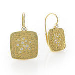 Barbara Heinrich Square Glacier Diamond Drop Earrings