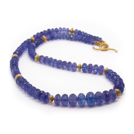 Barbara Heinrich Faceted Graduated Tanzanite Necklace