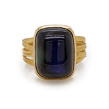 Barbara Heinrich Rectangular Labradorite Ribbon Ring