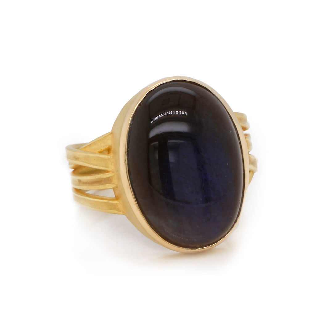 Barbara Heinrich Oval Labradorite Ribbon Ring