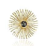 Barbara Heinrich Black Diamond Sunburst Brooch