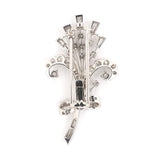 Diamond Floral Pin Clip