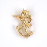 Pearl & Sapphire Mythological Pan Pin