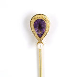 Victorian Amethyst & Pearl Stick Pin