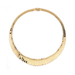 Estate Tapered Gold Bib Necklace