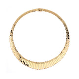 Estate Tapered Gold Bib Necklace