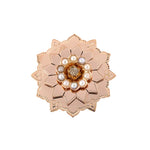 Estate Victorian Rose Gold Spinning Star Pin