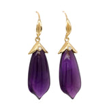 Barbara Heinrich Amethyst Pagoda-Shaped Drop Earrings