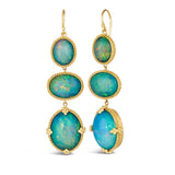 Ethiopian Opal Trio Earrings