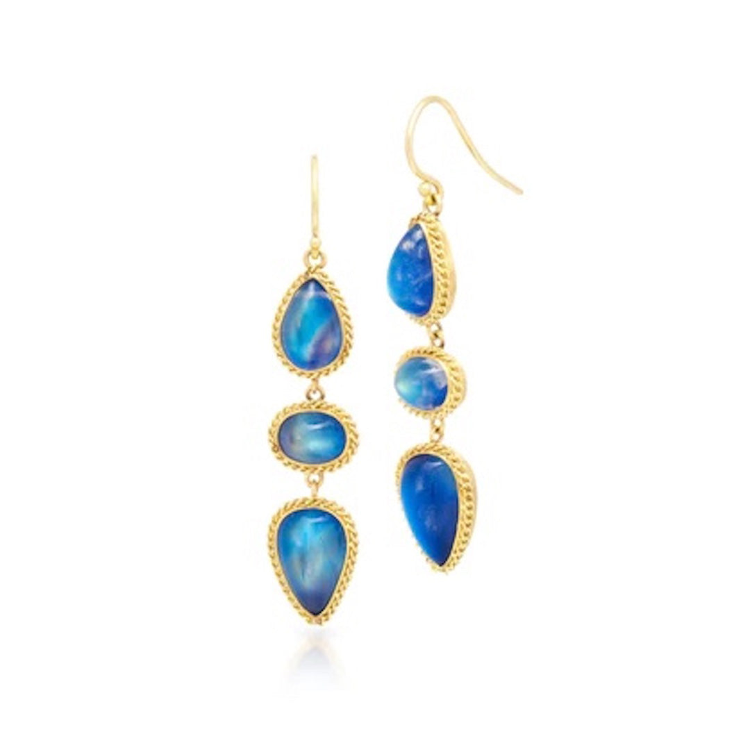 Amáli Moonstone Pebble Earrings
