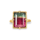 Watermelon Tourmaline Ring
