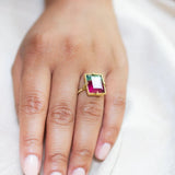 Watermelon Tourmaline Ring