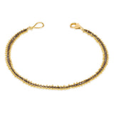 Champagne Diamond Textile Row Bracelet