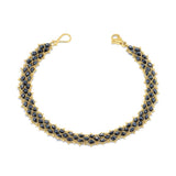 Black Diamond Woven Bracelet