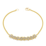 Silver Diamond Petite Woven Bracelet