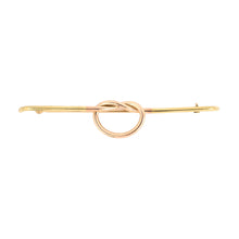 Estate Udall & Ballou Retro Gold Knot Bar Pin