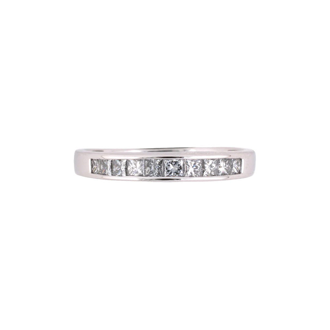 Diamond Channel-Set Wedding-Band Ring