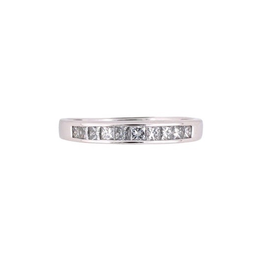 Diamond Channel-Set Wedding-Band Ring