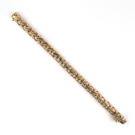 Tiffany Hollow Woven Gold Bracelet