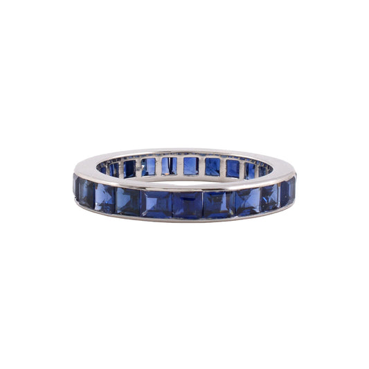 Estate Sapphire Channel-Set Eternity Ring