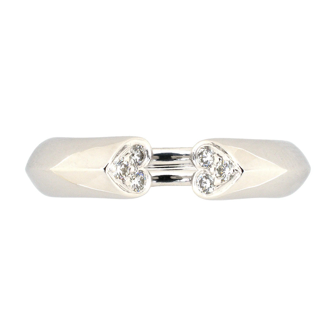 Tiffany Paloma Picasso Diamond Twin Heart Ring