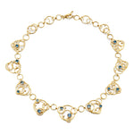 Barbara Heinrich Aquamarine Lace Necklace