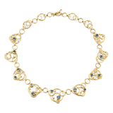 Barbara Heinrich Aquamarine Lace Necklace