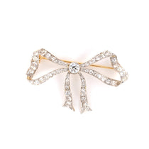 Estate Edwardian Diamond Bow Pin