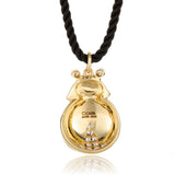 Diamond & Enamel Ladybug Pendant Necklace