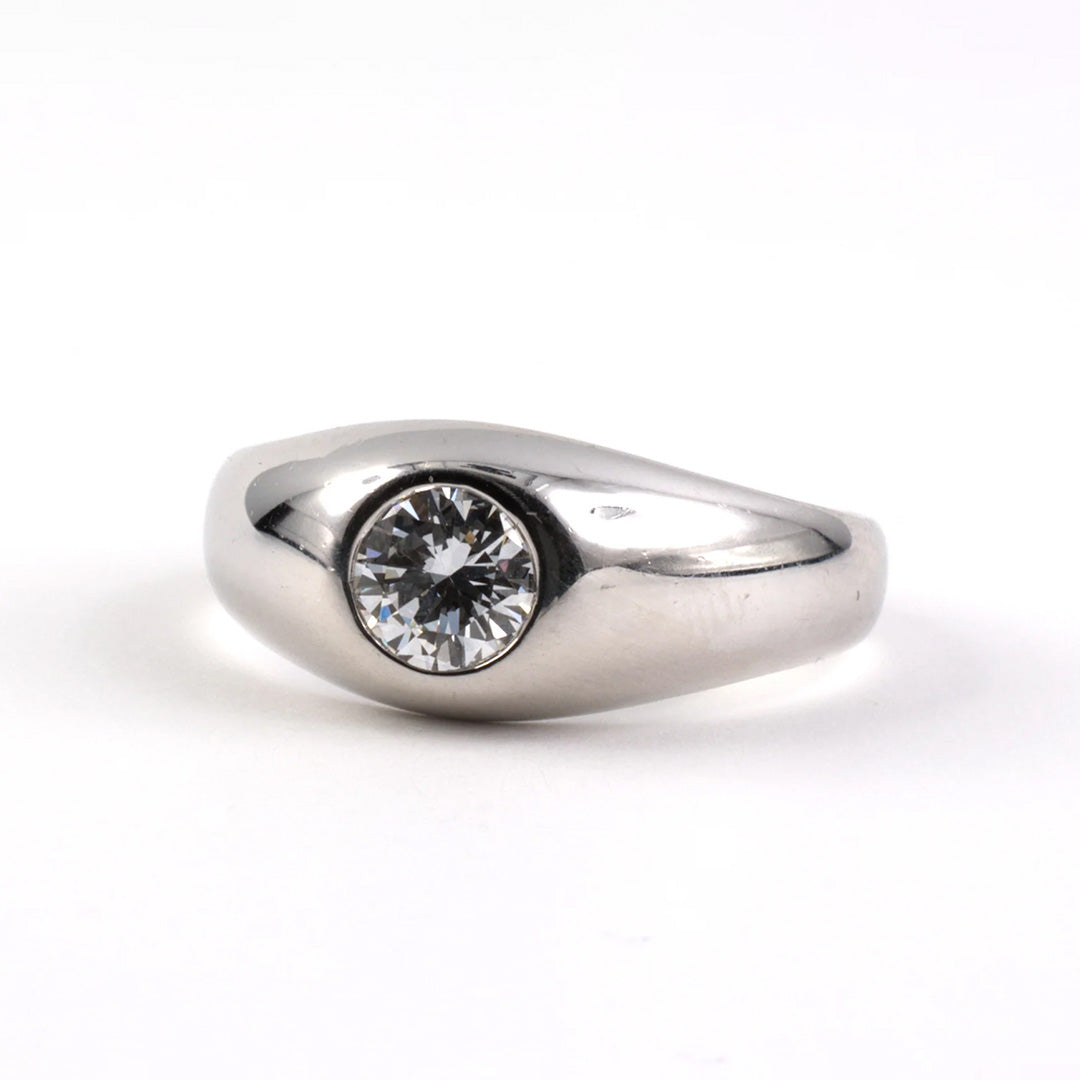 Estate Diamond Gentleman's Gypsy Ring