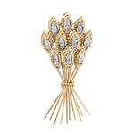 Estate Diamond Bundle of Wheat Pin