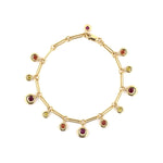 Estate Chaumet Anneau Ruby & Sapphire Festoon Bracelet