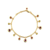 Estate Chaumet Anneau Ruby & Sapphire Festoon Bracelet